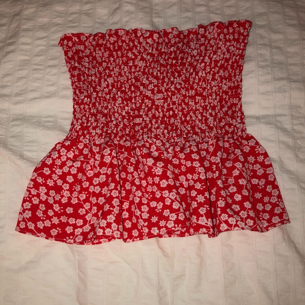 Strapless shirt